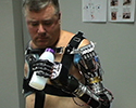 Man using prosthetic limb